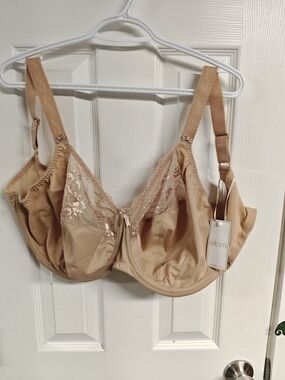 Elomi Beige Lace Full Cup Underwire Bra